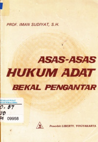 Asas-Asas Hukum Adat Bekal Pengantar