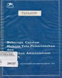 Beberapa Catatan Hukum Tata Pemerintahan