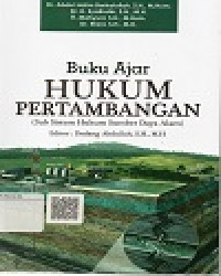 Buku Ajar Hukum Pertambangan