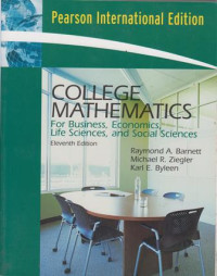 College Mathematics: for Business, Economics, Life Sciences, & Social Sciences