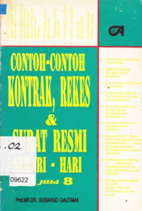 Contoh-contoh Kontrak, Rekes & Surat Resmi sehari-hari jilid 8