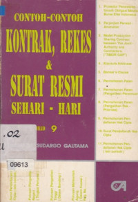 Contoh-contoh Kontrak, Rekes & Surat Resmi Sehari-hari jilid 9