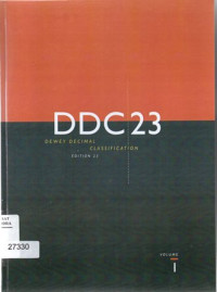 DDC23 Decimal Classification Edition 23 Volume1