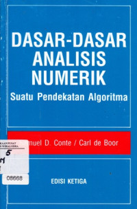 Dasar - dasar analisis numerik suatu pendekatan algoritma