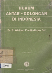 Hukum Antar Golongan Di Indonesia