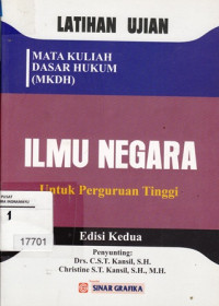 Ilmu Negara : Untuk Perguruan Tinggi Edisi Kedua