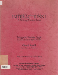 Interactions I A witing Process Book