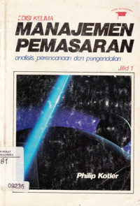 Manajemen Pemasaran Analisis Perencanaan dan Pengendalian