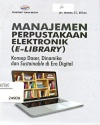 Manajemen Perpustakaan elektronik (E-Library)