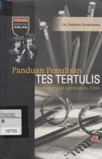 Panduan penulisan tes tertulis implementasi kurikulum 2004