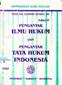 Pengantar Ilmu Hukum Dan Pengantar Tata Hukum Indonesia