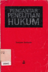 Pengantar Penelitian Hukum