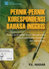 Pernik - Pernik Korespondensi Bahasa Inggris