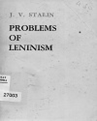 Problem Of Leninism