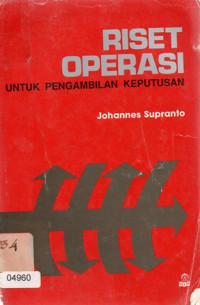 Riset Operasi Untuk Pengambilan Keputusan