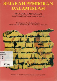 Sejarah Pemikiran Dalam Islam Teologi/Ilmu Kalam