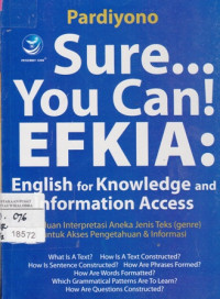 Sure ... You Can! EFKIA : English for knowledge and Information Access