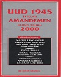 UUD 1945 Setelah AMANDEMEN Kedua Tahun 2000