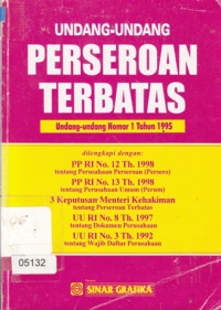 Undang-Undang Perseroan Terbatas Nomor 1 Tahun 1995