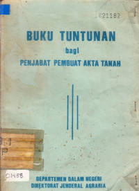 Buku Tuntutan bagi Penjabat Pembuat Akta Tanah