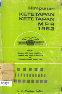 Himpunan Ketetapan - Ketetapan MPR 1983