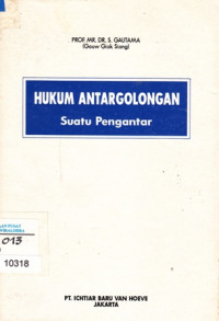 Hukum Antargolongan: Suatu Pengantar