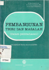 Pembangunan Teori Dan Masalah (Dalam Pembahasan) Pegangan Para Mahasiswa