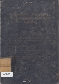 Peraturan-Peraturan Baru kepegawaian 1981