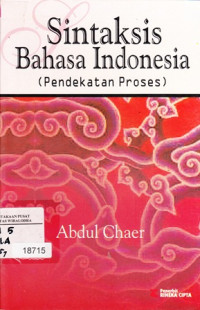 Sintaksis Bahasa Indonesia: Pendekatan Proses